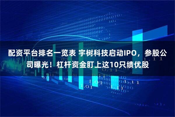 配资平台排名一览表 宇树科技启动IPO，参股公司曝光！杠杆资金盯上这10只绩优股