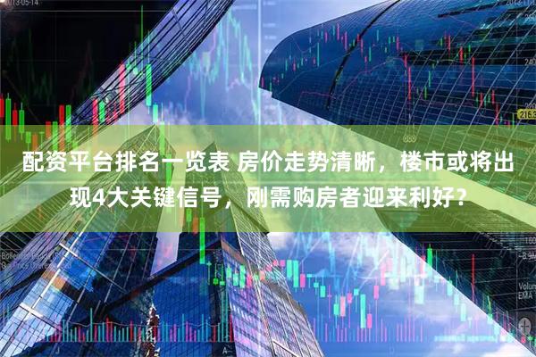 配资平台排名一览表 房价走势清晰,楼市或将出现4大关键信号,刚需购房者迎来利好?